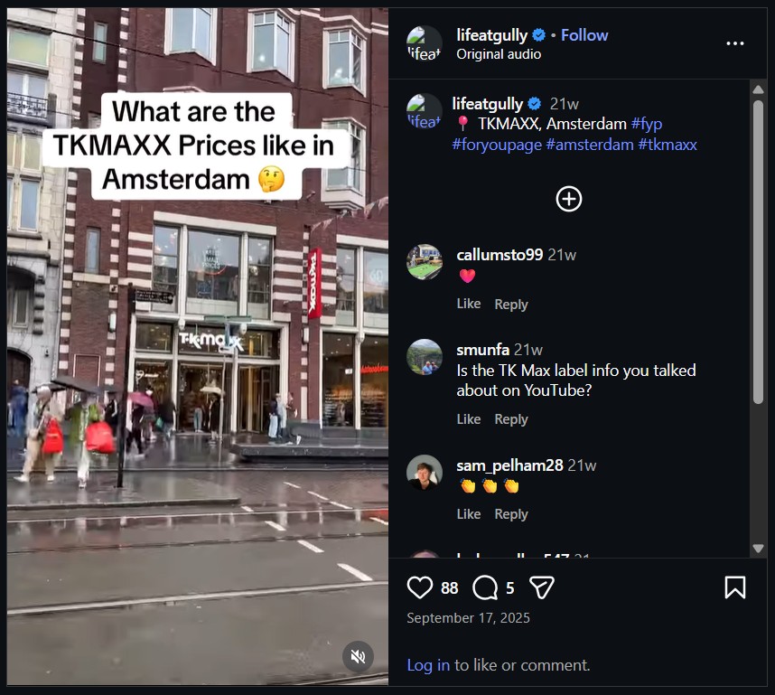 Tk Maxx Amsterdam Ig